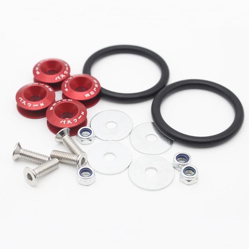 Aluminum Universal JDM Quick Release Fasteners Bumper Fender Washers For Car Honda Civic Kia Mitsubishi Detachable