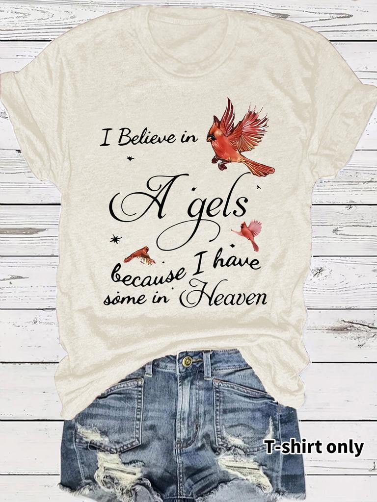 Damen Neues Sommer Rundhals Kurzarm T-Shirt Inspirierender Slogan-Druck Bequemes T-Shirt