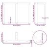VidaXL Dining Table Legs T-Shaped 2 Pieces Anthracite 90x35x(72-73) Cm Steel 4013066