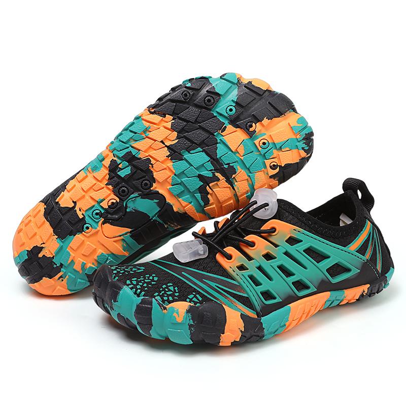 Kids Quick Drying Aqua Shoes Children's Water Shoes Barefoot Five-Fingers Wading Sneakers Boys Girls Beach Swimming Footwear