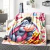 Piglet Eeyore'S Adventure Flannel Blanket Super Soft Warm Cozy Blanket For Sofa Bed Office Travel Allseason Home Decor Gift
