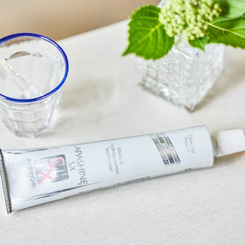 Apashine SX Hydroxyapatite Toothpaste, 135g, Medicated Toothpaste with Extra Hydroxyapatite, Prevents Bad Breath, Whitens Teeth, Original by Chukyo Ph