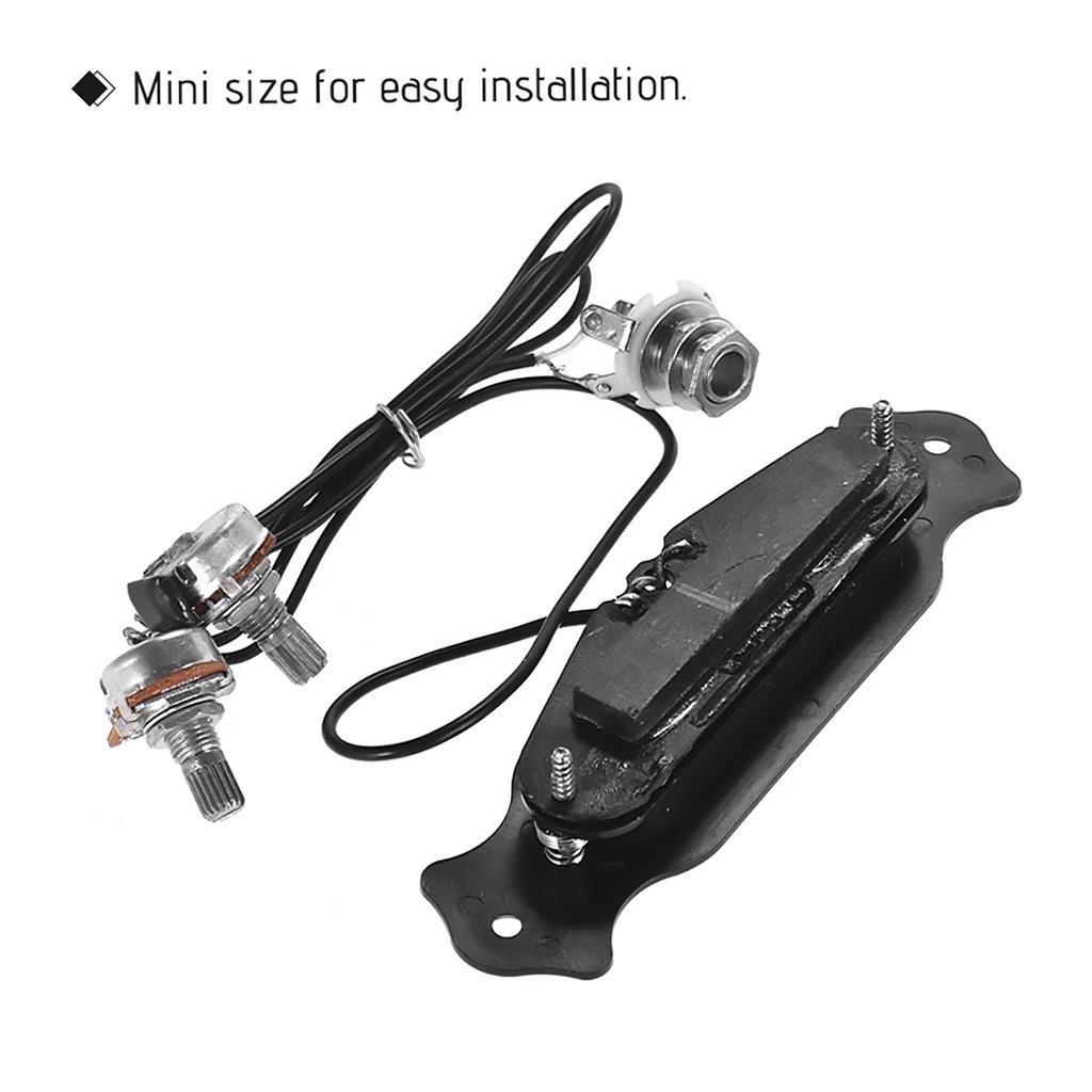 Guitar Magnetic Single Coil Noiseless Pickup Folk Acoustic Guitar Sound Hole Pickup Electric Guitar Pickup Wiring with