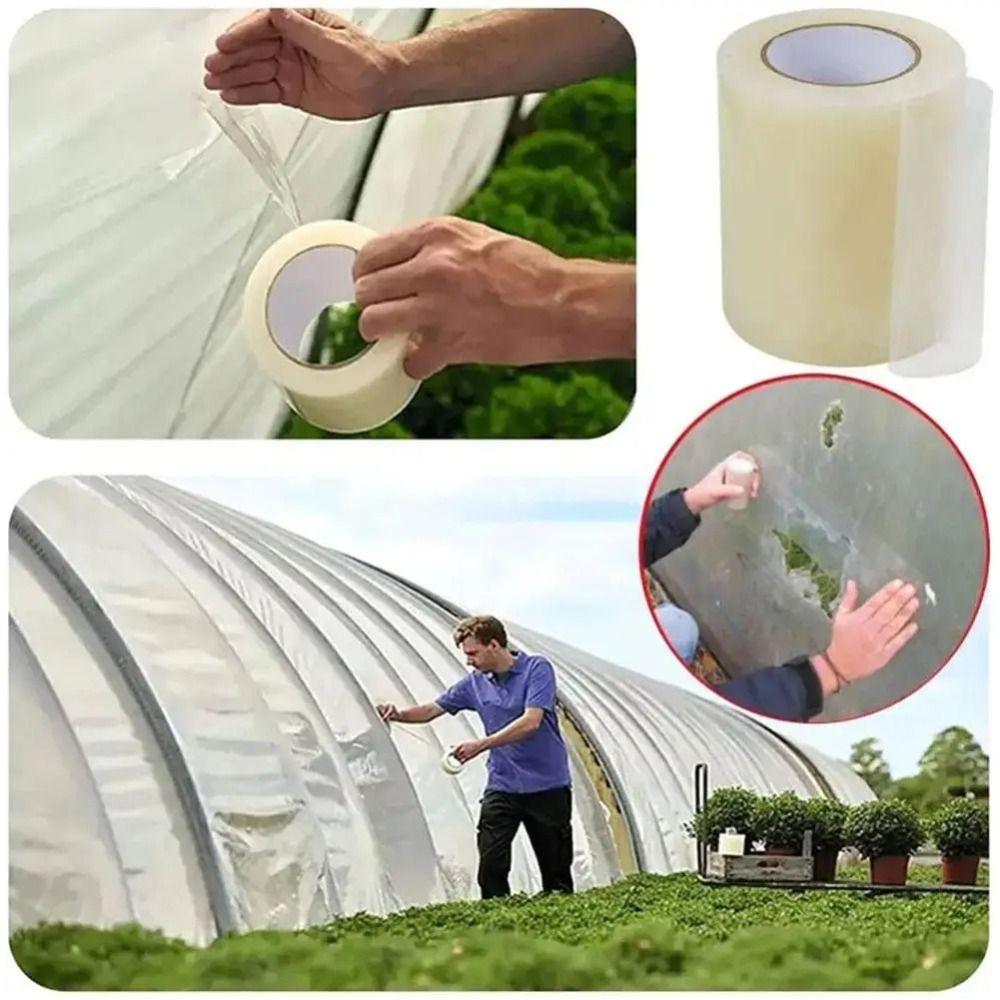 Strong Adhesion Greenhouse Repair Patch Transparent Greenhouse Cover New Plastic Sheeting Tape