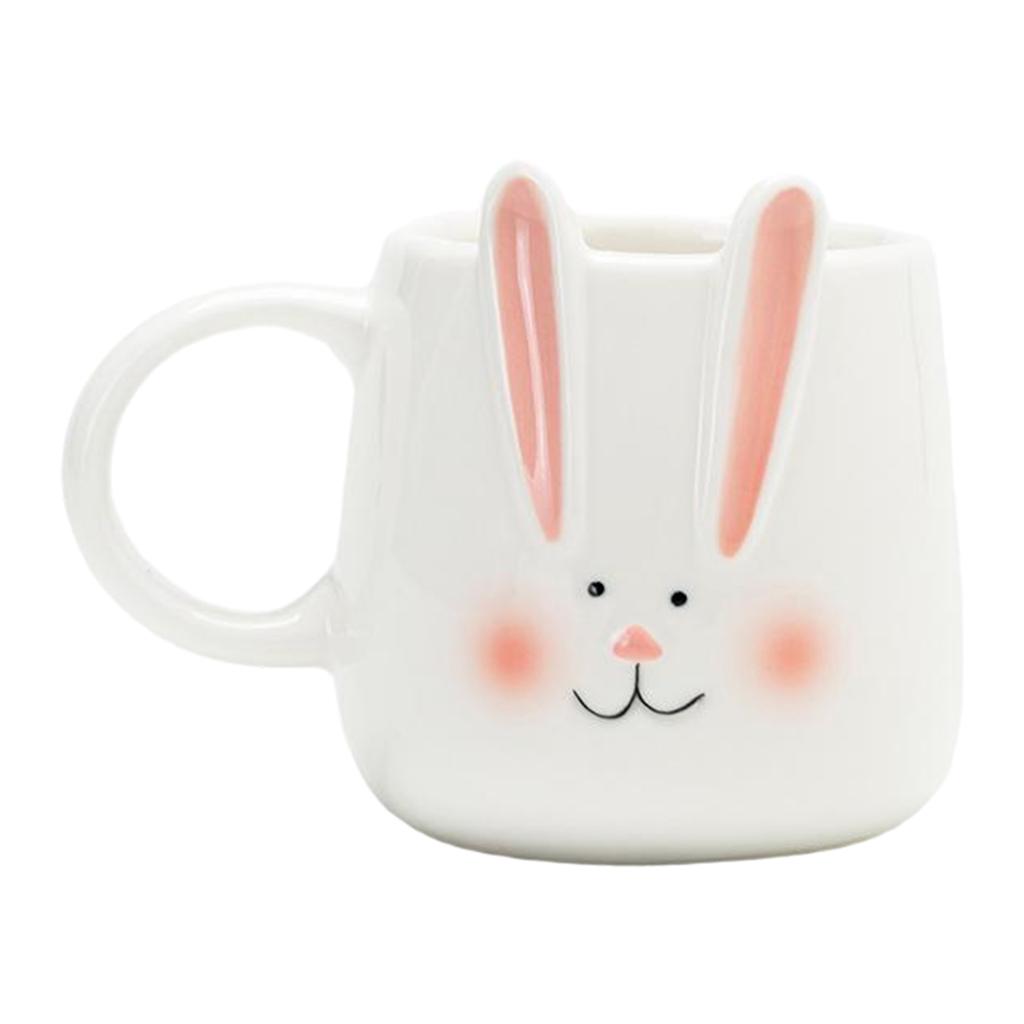 Handbemalter Hasenbecher mit Tiermotiv