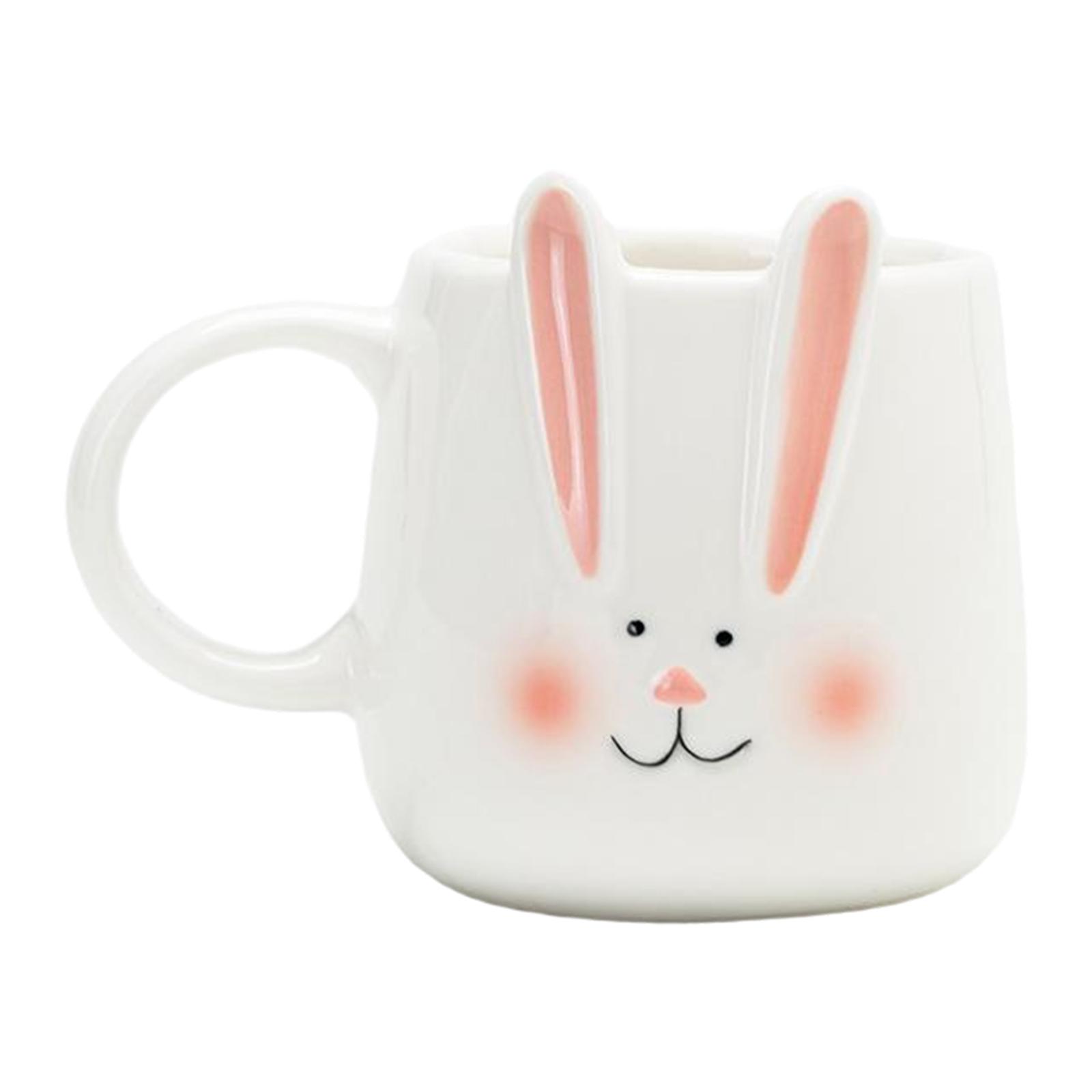 

Hand-painted Bunny Cup With Animal Design One Size