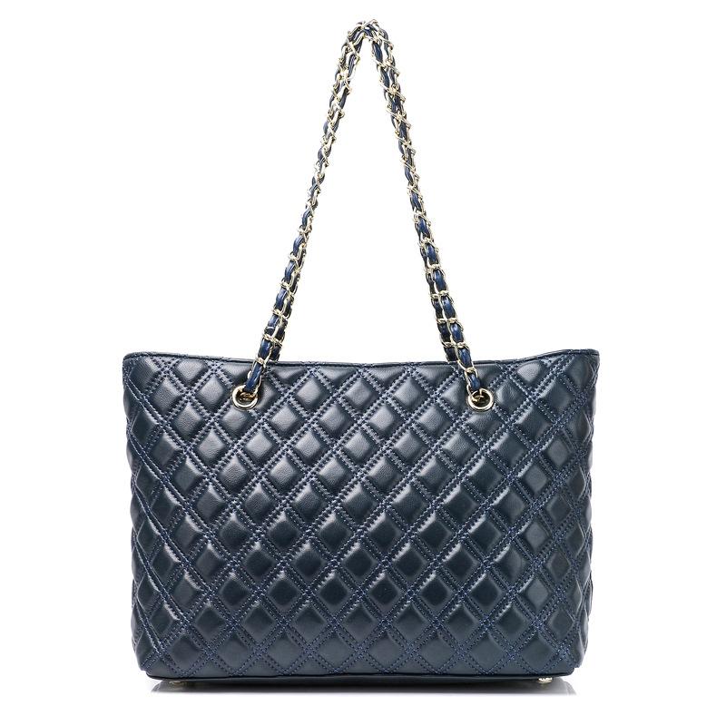 2020 New Xiaoxiangfeng Sheepskin Shoulder Bag Rhombus Chain Portable Leather Women s Tote Large Bag Shopping Bag