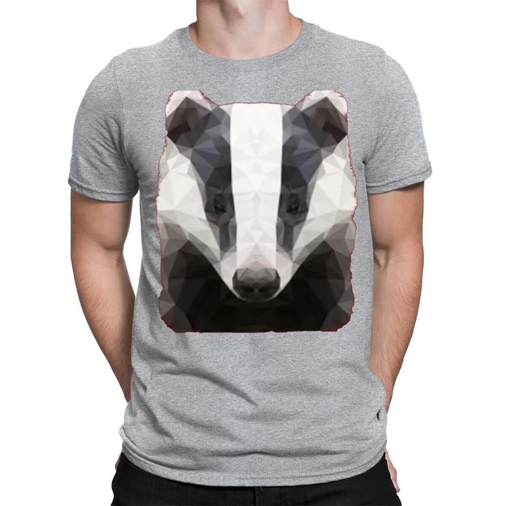 

Badger Animal Face Ani Mates Funny Novelty Mens Womens T-Shirts Tee Top #DNE L