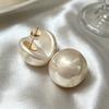 Französische Klassische Vintage Inlaid Diamanten Blume Imitation Perlen Ohrringe für Damen Mode Persönlichkeit Ohrring Schmuck Zubehör