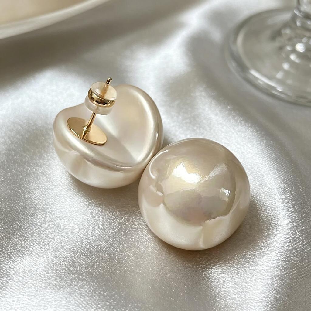 Französische Klassische Vintage Inlaid Diamanten Blume Imitation Perlen Ohrringe für Damen Mode Persönlichkeit Ohrring Schmuck Zubehör