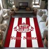 Sunderland FC Bedruckter Kristall-Samt-Teppich Rutschfester Kristall-Samt-Teppich für Sofa, Schlafzimmer, Innenbereich, Heimdekoration