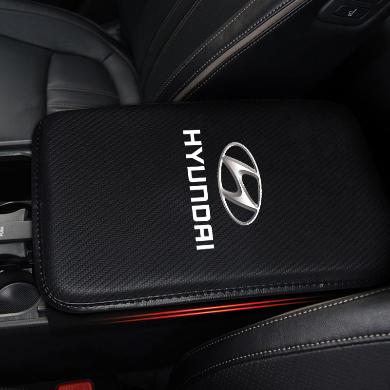 1 ks Podložky do loketní opěrky auta Kožené kryty středové konzoly Příslušenství pro Hyundai i30 Tucson i20 Accent i10 Elantra Veloster Getz