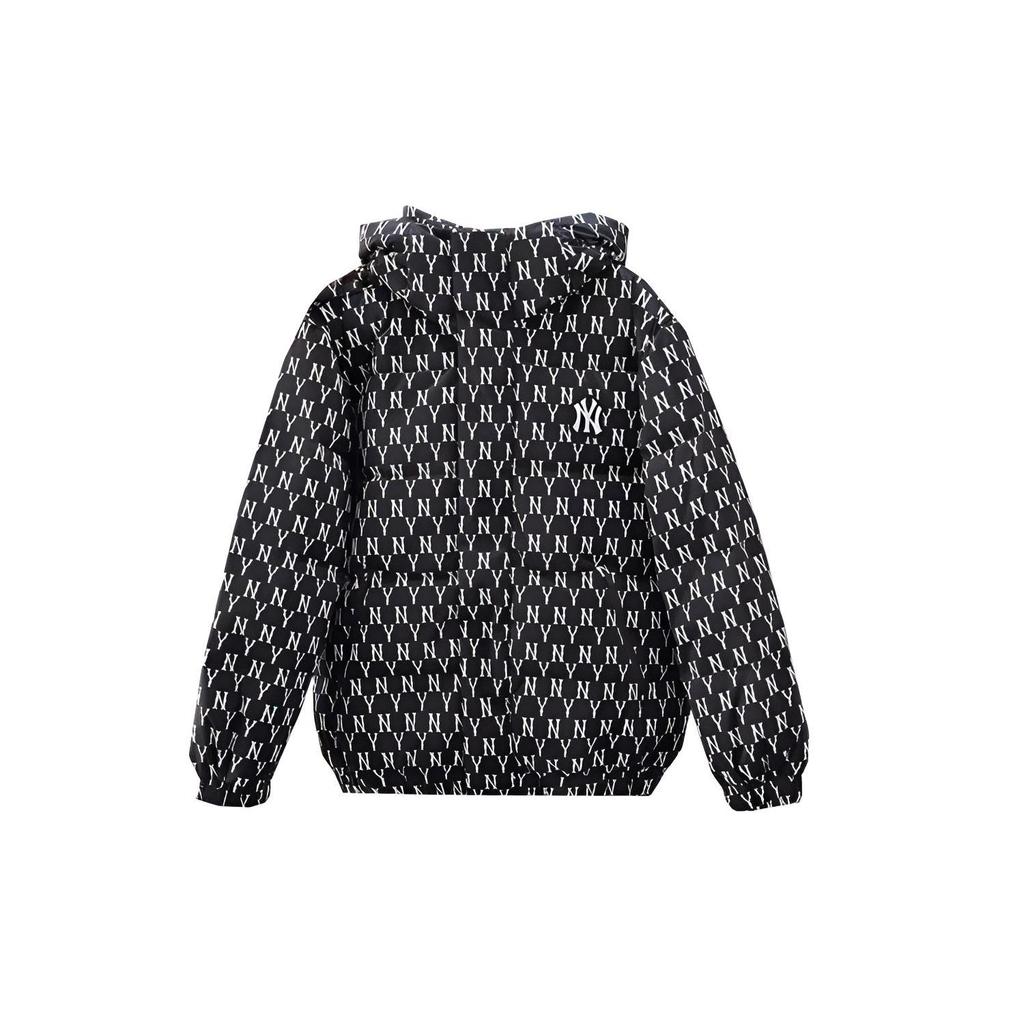 MLB New York Yankees Voll Logo Kapuzen Daunenjacke Winter Unisex Schwarz Unisex Jacken 31DJM2961-50L