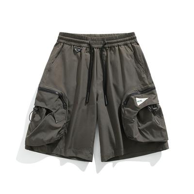 Men's Casual Shorts Men's Cropped Pants Men's Summer High Street Simple Loose Men's Pants Drape Pants.