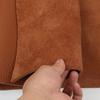 3.5mm thick head layer cowhide leather material, real leather fabric, soft bag, sofa cushion, cooling mat mattress, brown leathe