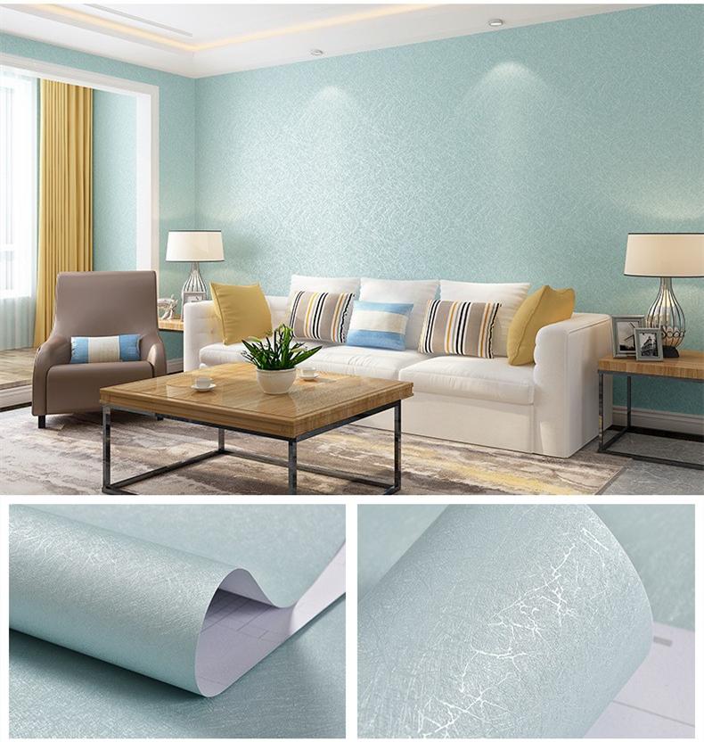 Samolepící tapeta Vodotěsná Jednobarevný vzor povlečení Nálepka na dekoraci obývacího pokoje Ložnice Pokoj Kabinet