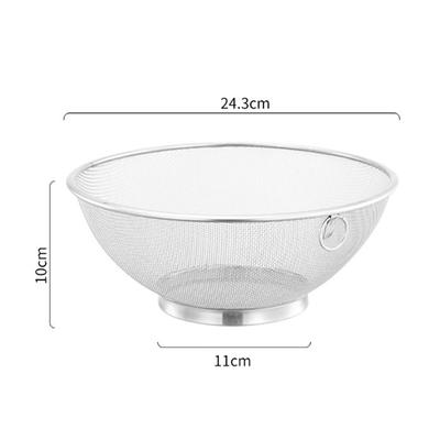 Stainless Steel Flour Sieve Sifter Colander Drain Basket Filter Juice Strainer