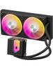 upHere Simple CPU Cooler 240mm Radiator System Cpu Cooler Aio Simple 120mm PWM Fan ARGB Cooling Fan TDP 280W Quiet ARGB LED Head Compatible with