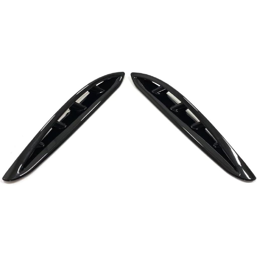 Car Accessories Fit for Toyota VENZA 2021 2022 2023 2024 Front Fog Light Bezel Frame Cover Trim (Glossy Black) 2PCS ABS