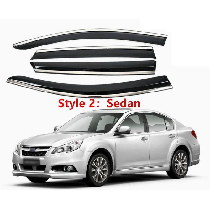 

For SUBARU LEGACY Sedan 2015 2016 2017 2018 Car Sticker Plastic Window Glass Wind Visor Rain/Sun Guard Vent Parts Style 2-Sedan