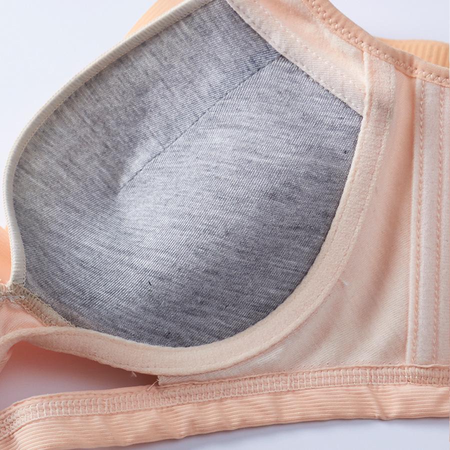 Traceless thickened hollow small chest upper support sexy no steel ring gathering bra cover