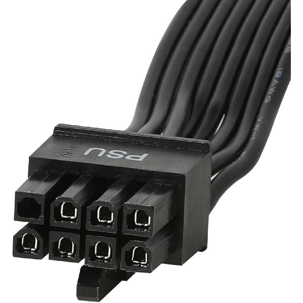 PCIE Cable for Corsair, 65CM 8 Pin To Dual 6+2 Pin PCIE Power Cable for Thermaltake, Male To Male GPU Cable for ARESGAME Modular Power Supply