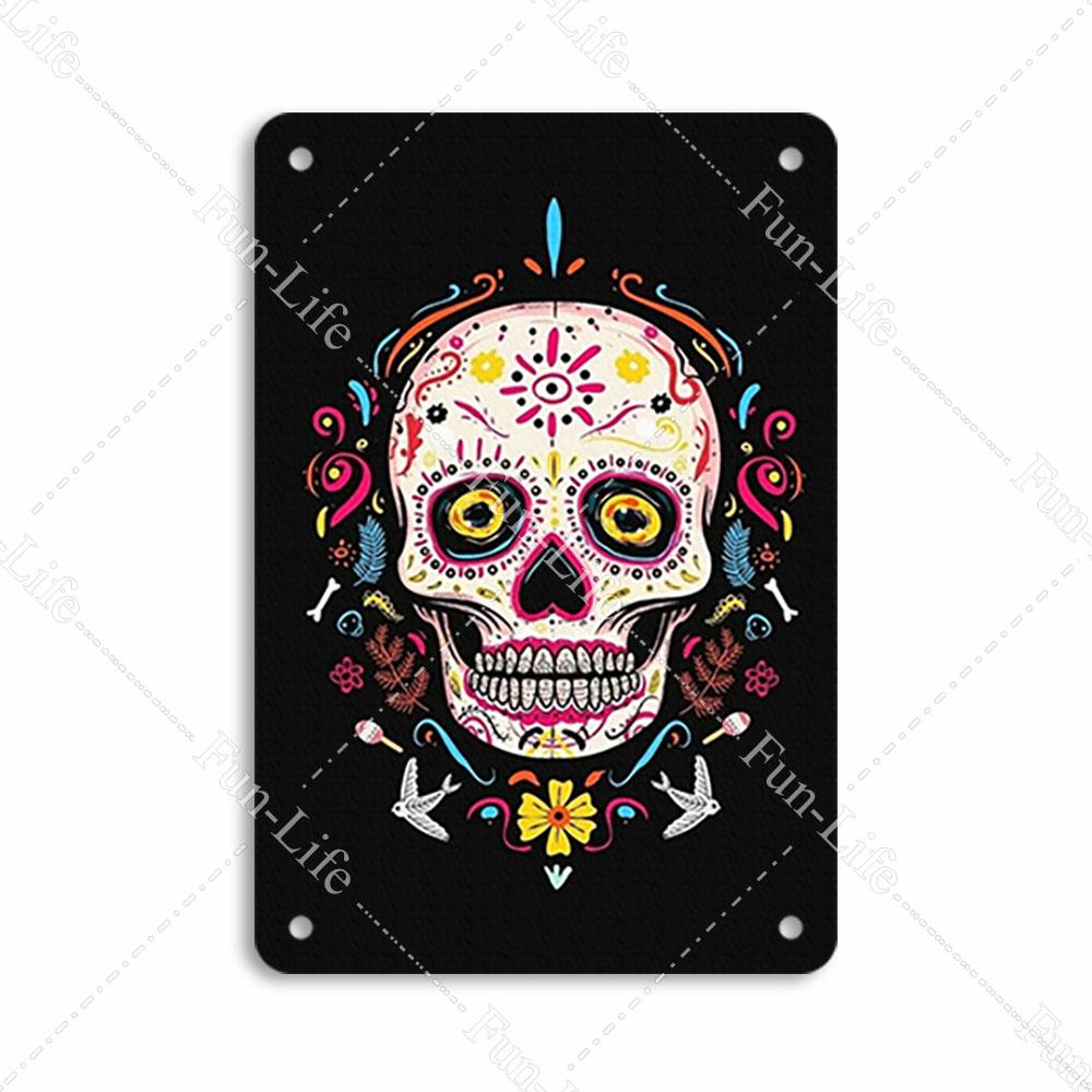 Easter Plaque Metal Tin Signs Shabby Chic Painting Poster Skeleton Vintage Wall Art Sticker Pub Bar Home Casino Decor 20x30 cm