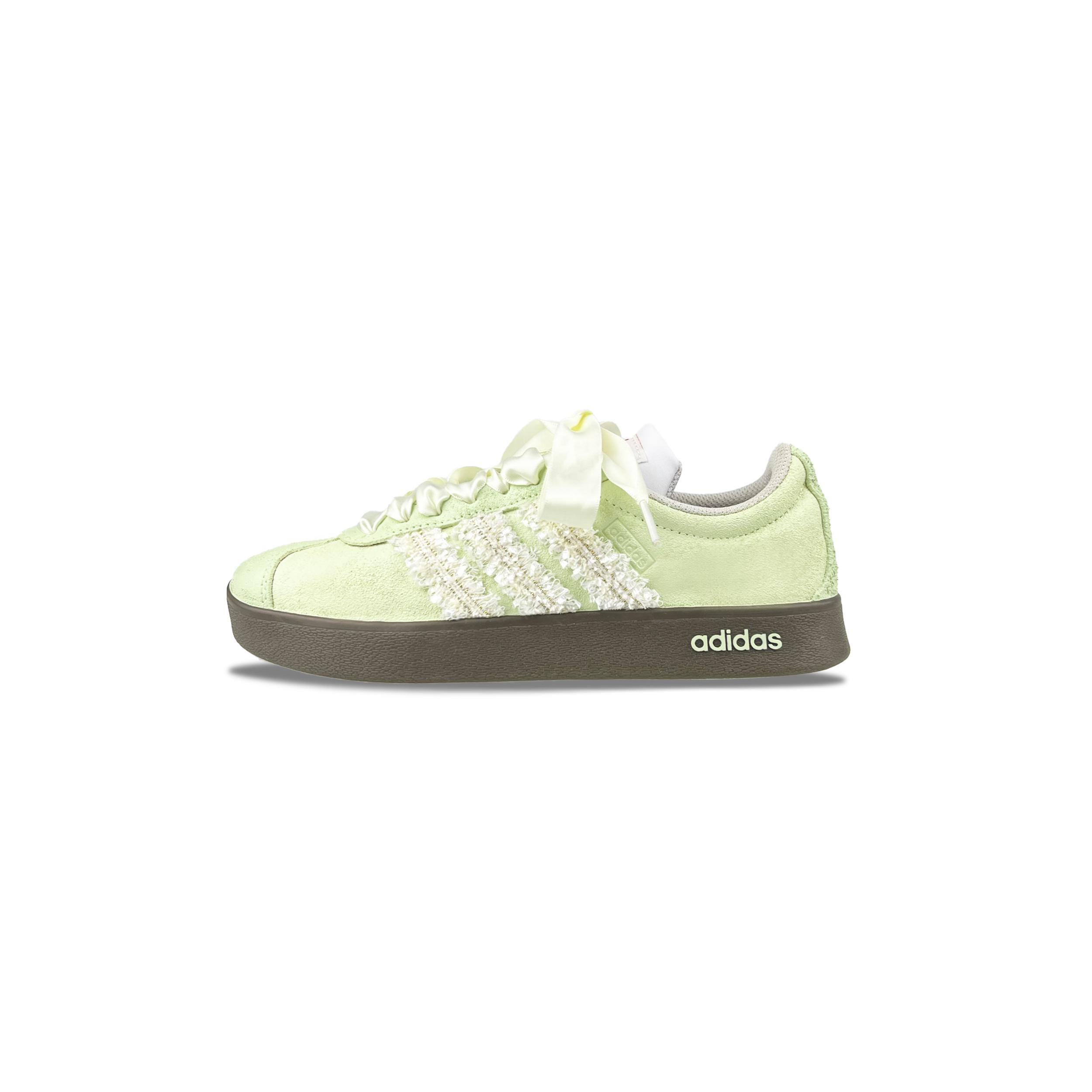 

Adidas Neo VL Court 2.0 Abrasion Resistant Low top Skateboard Shoes Unisex Light Green JS3003(Team235-) 35⅔