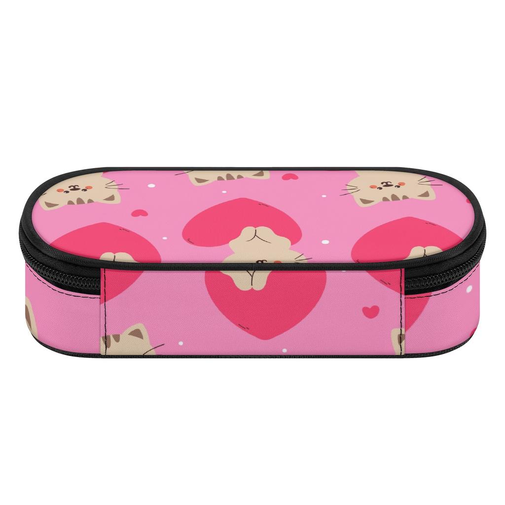 Pen Case Printed Strong Polyester Fabric Smooth Zipper with Pen Slots Mesh Pocket and Spacious Main Compartment for Boys Girls
