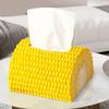 Sturdy PVC Materials Corn Fiber Tissue Box for Home and Office Use Soft and Portable Designs for Various Purposes