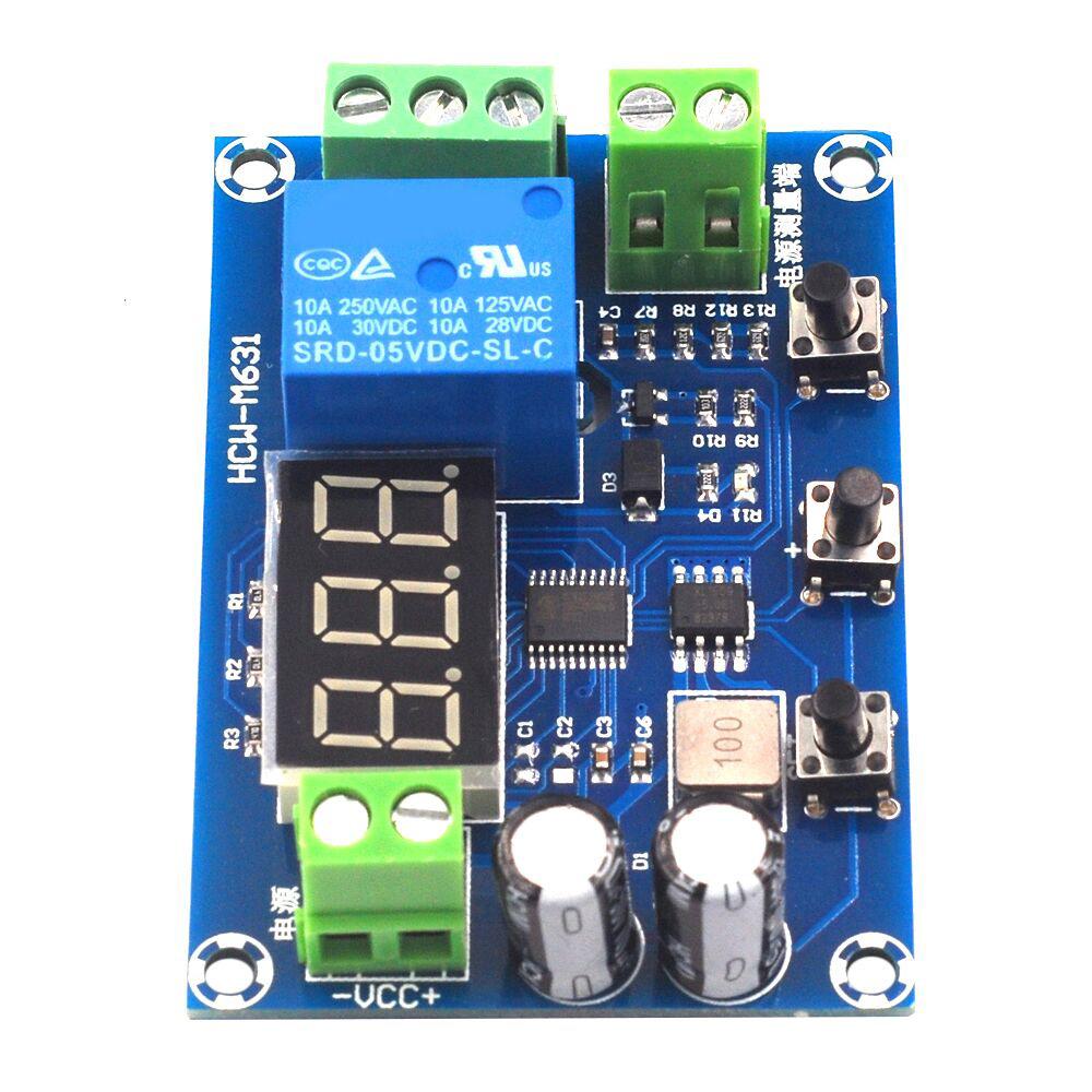 XH-M609 Low Voltage Disconnect Switch Cut Off 12V 24V 36V Digital LED Display Over-Discharge Protect for 12-36V Lithium Battery