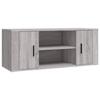 823097 vidaXL TV Cabinet Sonoma Grey 100x35x40 Cm Engineered Wood