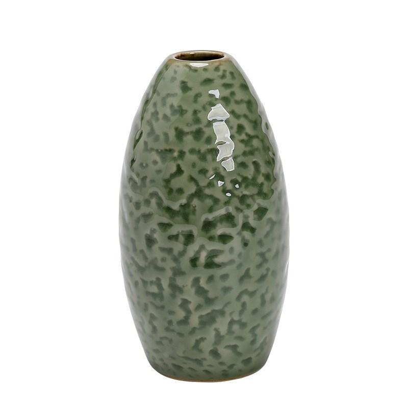 Dekoracja w postaci ceramicznego wazonu vintage, aranżacja kwiatowa do salonu, kreatywna prostota, wazon hydroponiczny, dekoracja na biurko