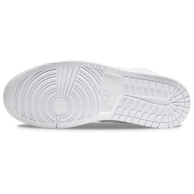 Air Jordan 1 Mid Triple White Men Sneakers 554724-136