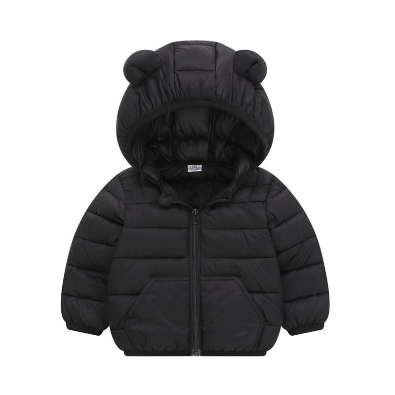 1-6 let Dětský teplý kabát s kapucí Zimní bunda na zip