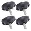 4pcs Screw On Rubber Feet for Furniture Adjustable M10 Thread Furniture Pad Legs for Table Chair Sofa Diameter 58mm