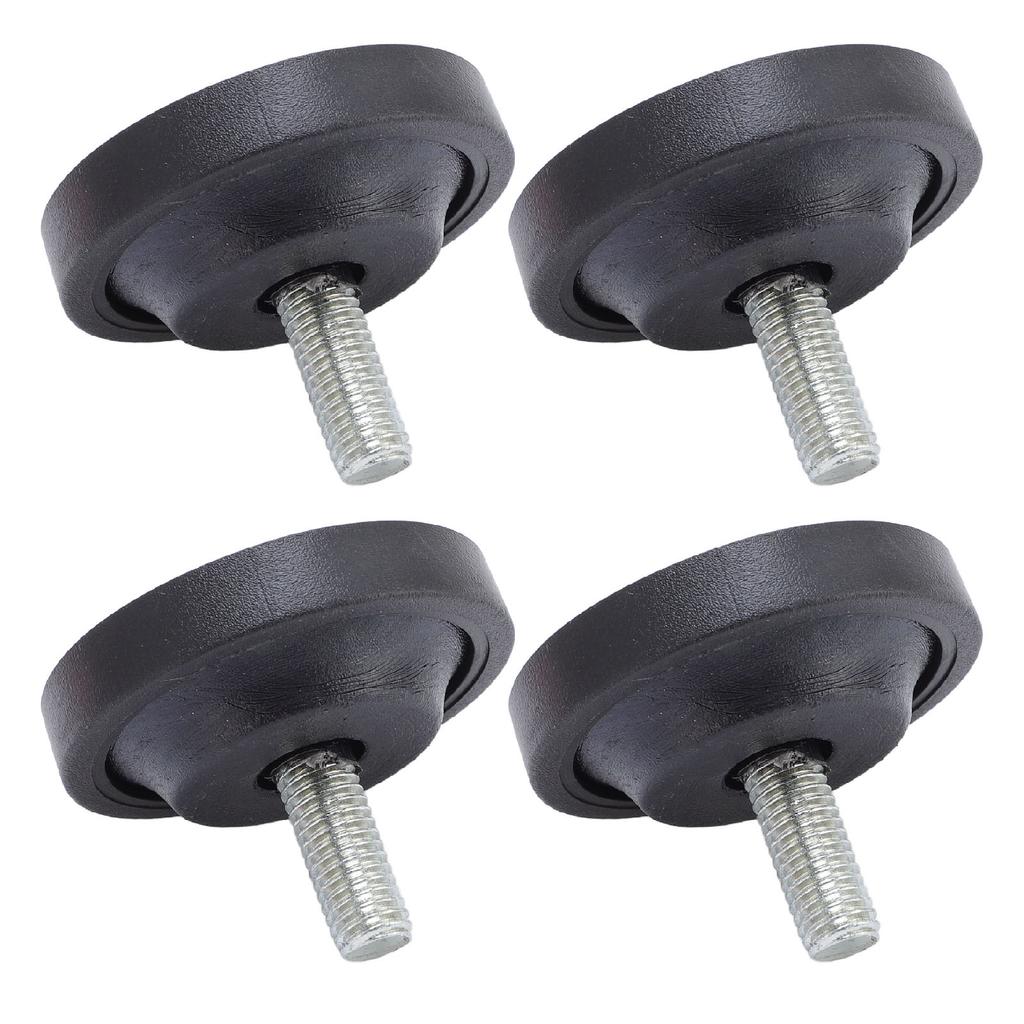 4pcs Screw On Rubber Feet for Furniture Adjustable M10 Thread Furniture Pad Legs for Table Chair Sofa Diameter 58mm