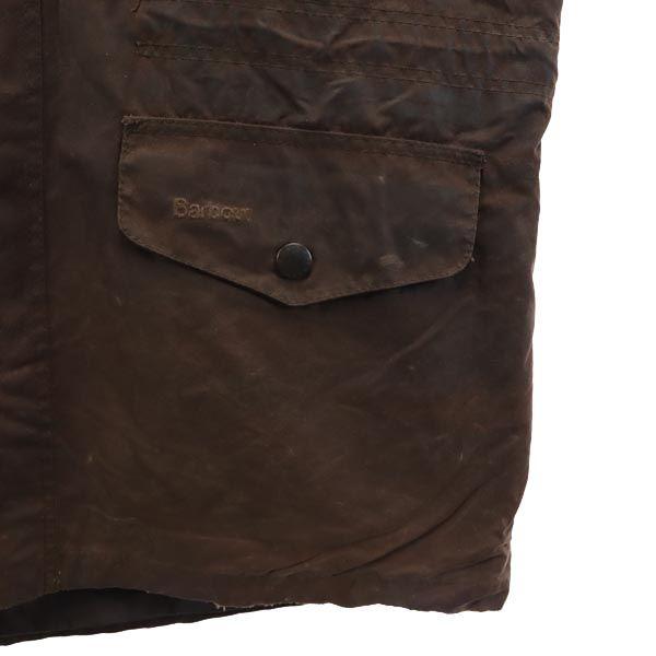 Barbour Jaqueta encerada SAPPER L Marrom cera Masculina Usada