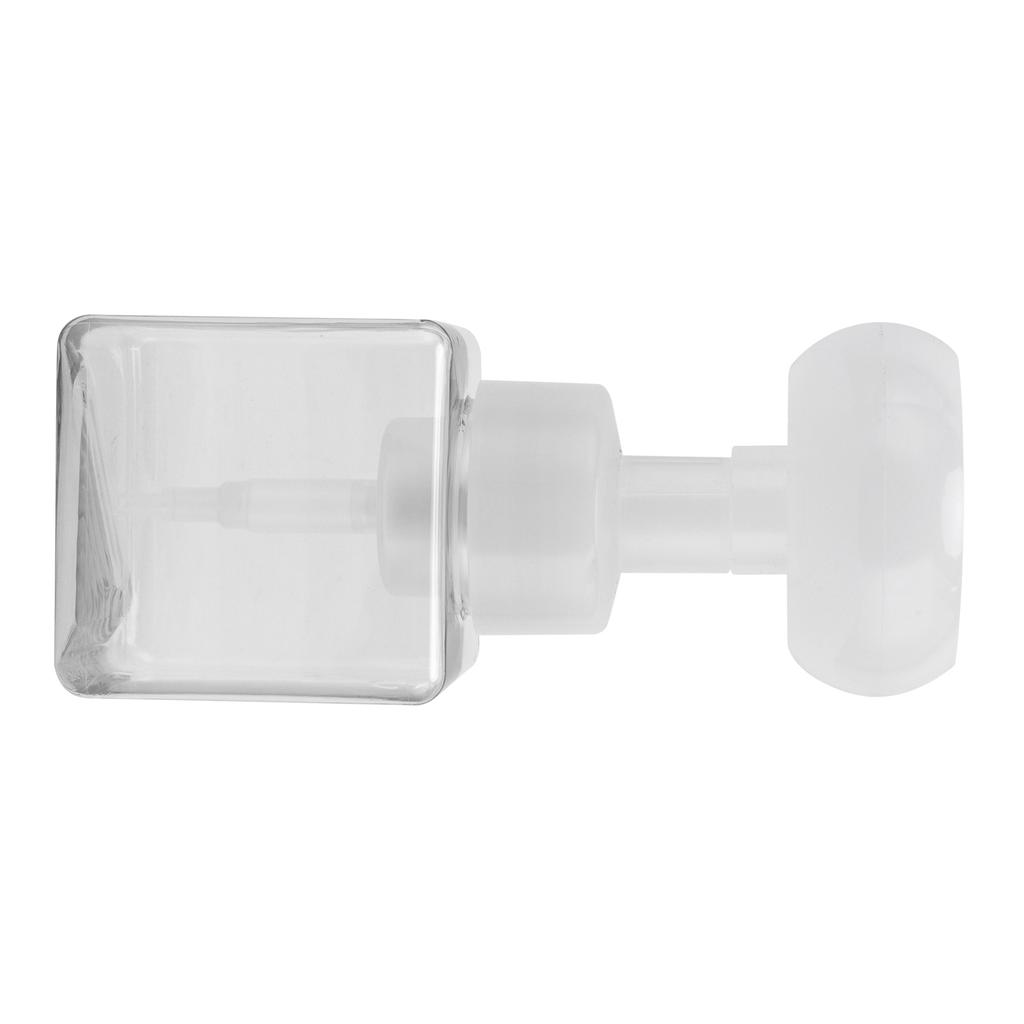 250ml Foam Pump Bottle Portable Refillable Reusable FlowerShaped Liquid Soap Dispenser(Transparent )