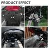 Motorcycle License Number Plate Holder Frame with LED Light CNC Aluminum Adjustable Moto Accessories Turn Signal Light Bracket