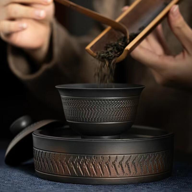 HaoKu High-End Purple Clay Gaiwan Teapot & Tea Set