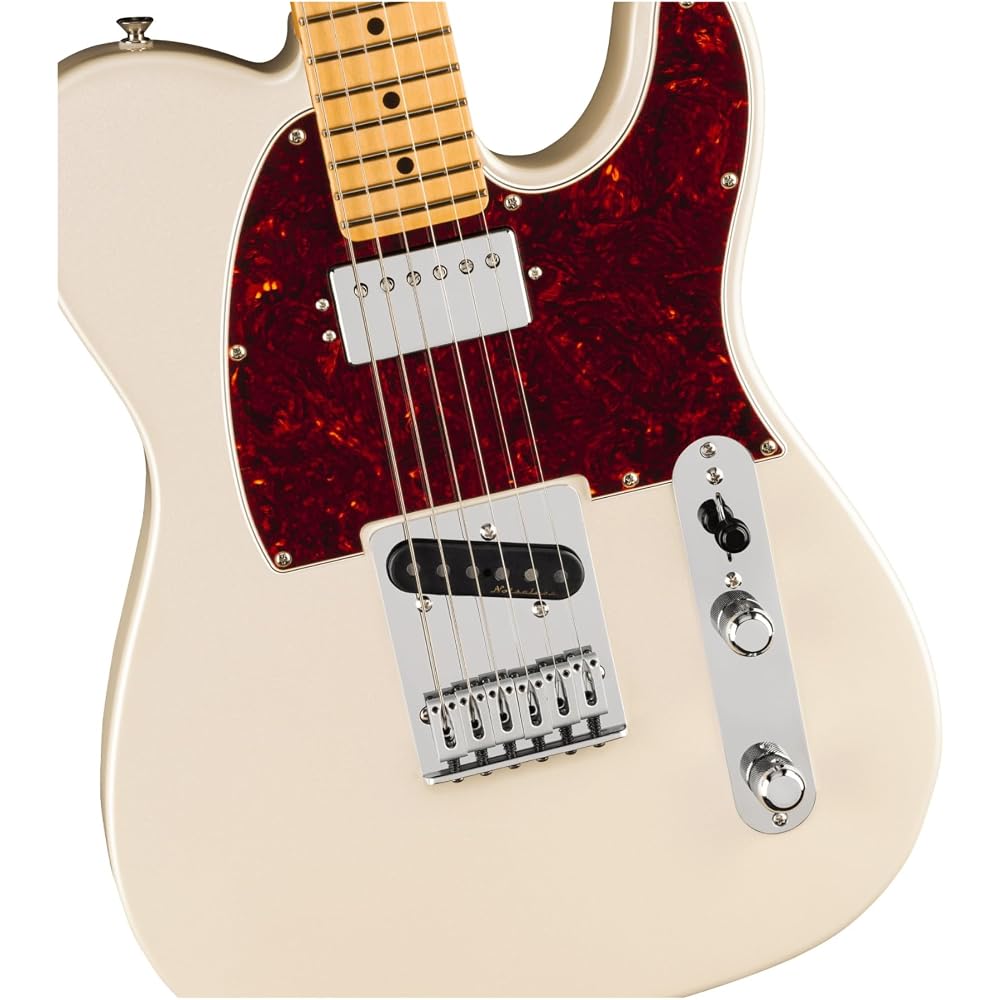 Fender Electric Guitar Player II Modified Telecaster® SH, Maple Fingerboard, Olympic Pearl with G...