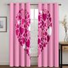 3D Romantic Love Heart Black White Diamond Window Curtains Blinds For Living Room Kids Bedroom Bathroom Kicthen Door Home Decor2