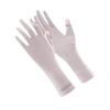 Summer Women's UV Protection Finger Exposed Extended Ice Silk Sleeve Gloves for Driving  Cycling Sports  Takeout  Anti Slip and Sun Protection