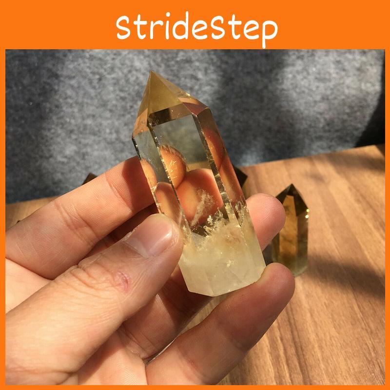 Unique Natural Smokey Citrine Quartz Obelisk Crystal Wand Promoting Spiritual Growth And Wellness