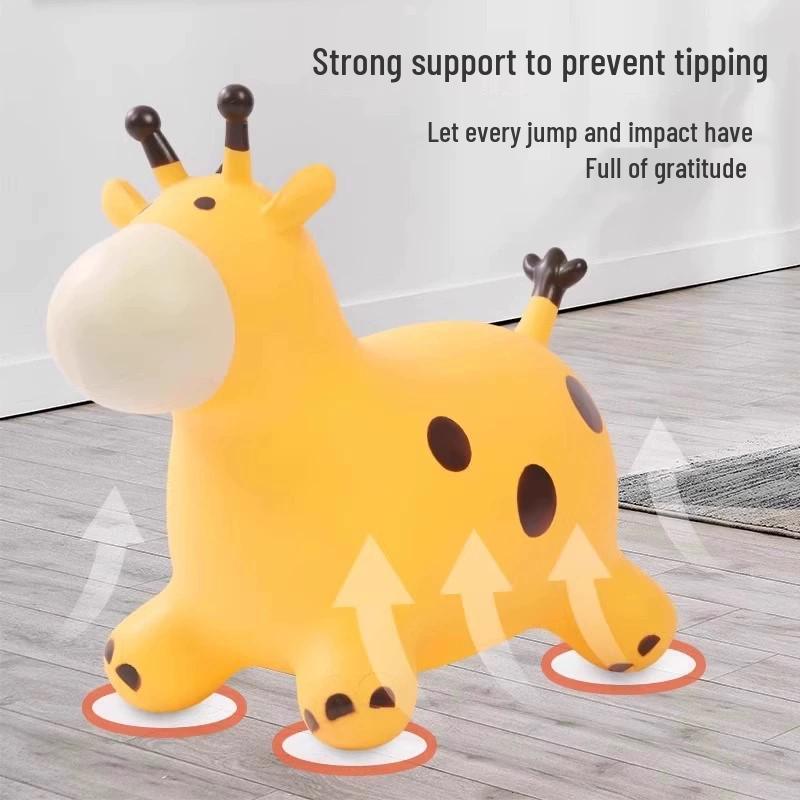 Thickened Explosion-Proof Inflatable Ride-On Horse for Infants and Toddlers: Safe Bouncing Toy