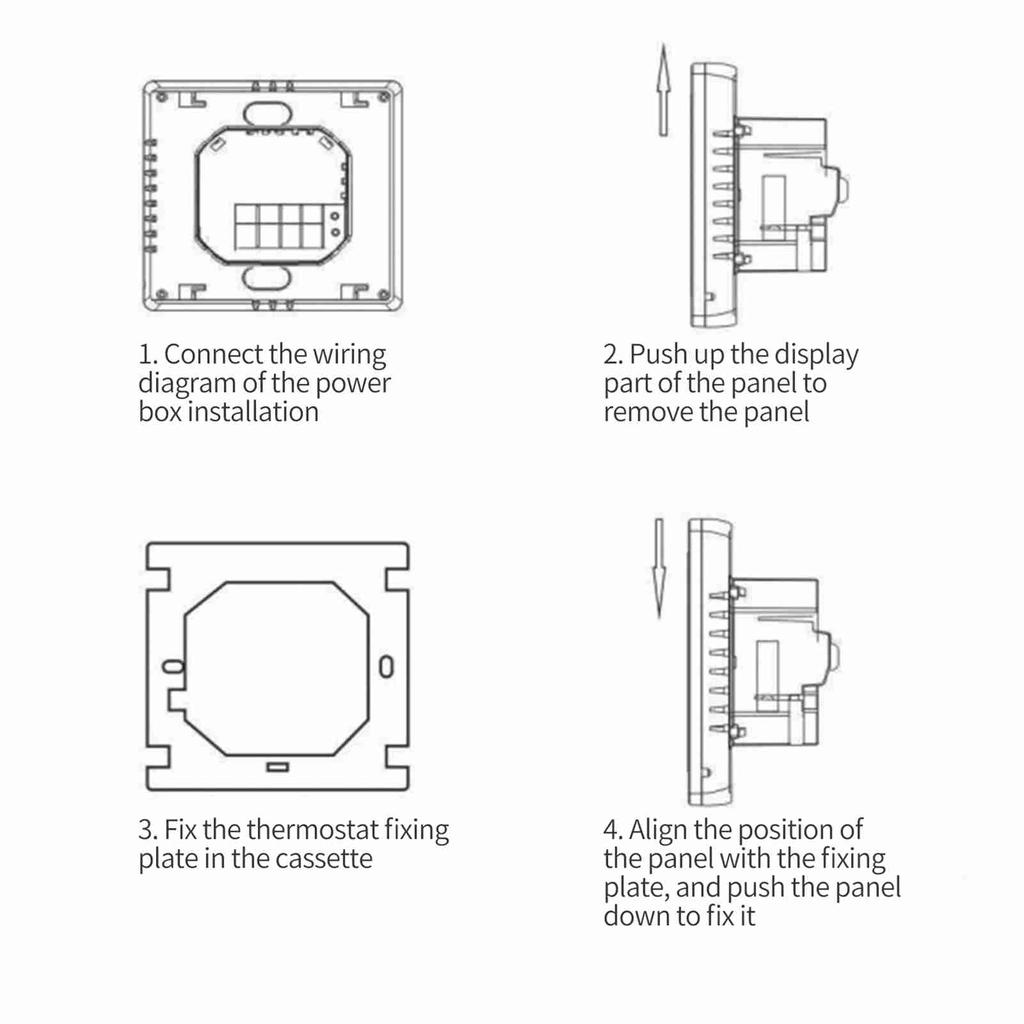 WIFI Smart Thermostat with LCD Display Smart Heating Radiator Thermostat APP & Voice Control Indoor Constant