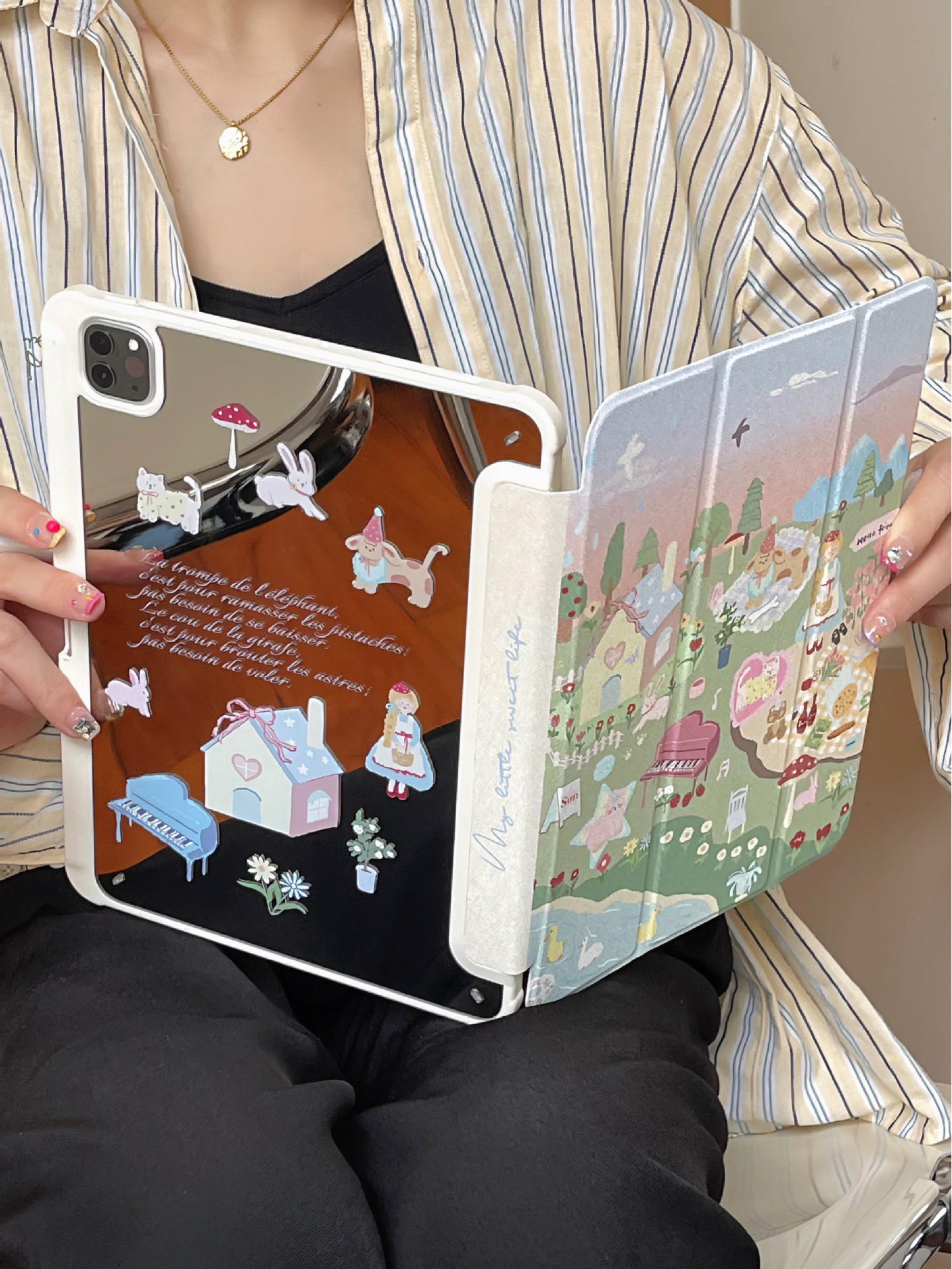 

Rustic Cottage Mirror Case for iPad Mini 6, Pro, and Air 3 iPad mini 6/7th Gen (8.3 inches)