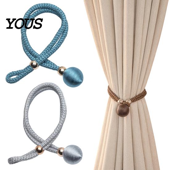 Strong Curtain Fasteners Fabric Tiebacks, Windows Hold Back, Holdbacks, Decorative Ties Holder Rope for Home Essential Bedroom Living Room Easy To Use