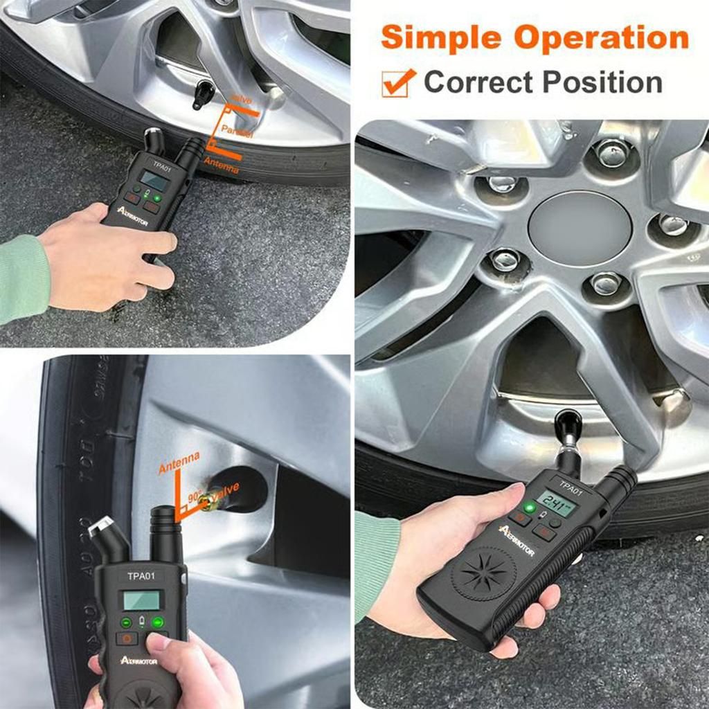 Nástroj pro znovu naučení TPMS Plus Digitální měřič tlaku v pneumatikách 150 PSI 2-v-1 TPMS